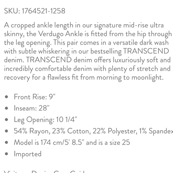 Paige Verdugo Ankle Denim 29 - Picture 14 of 14